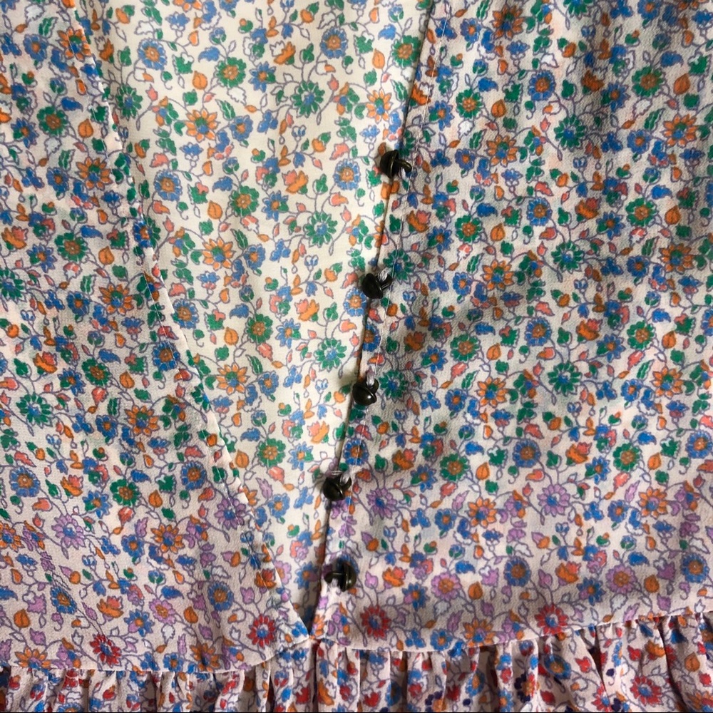 Anthropologie Maeve Floral Print V-Neck Dress - Picture 4 of 7